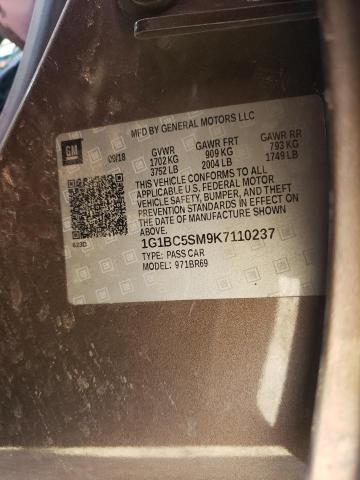 2019 CHEVROLET CRUZE LS - 1G1BC5SM9K7110237