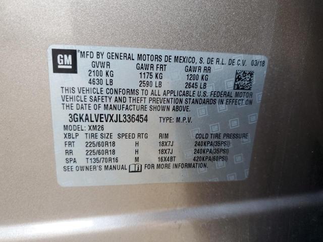 2018 GMC TERRAIN SL - 3GKALVEVXJL336454