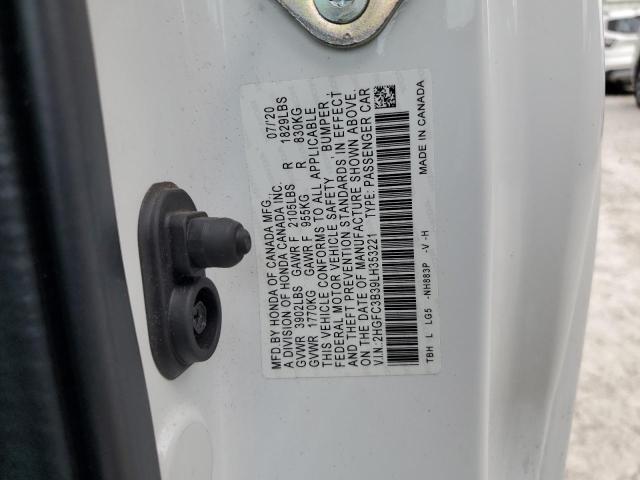 2020 HONDA CIVIC EX - 2HGFC3B39LH353221