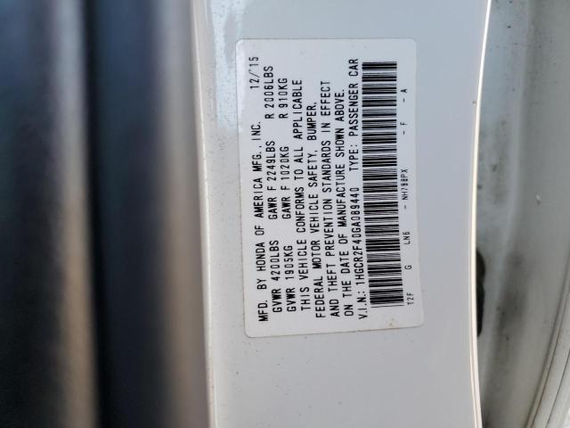 2016 HONDA ACCORD LX - 1HGCR2F40GA089440