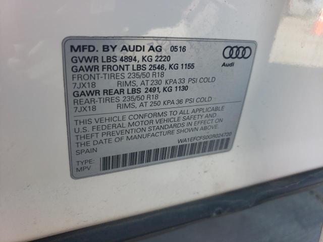 2016 AUDI Q3 PREMIUM - WA1EFCFS0GR024720
