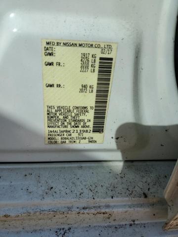 2017 NISSAN ALTIMA 2.5 - 1N4AL3AP8HC213982