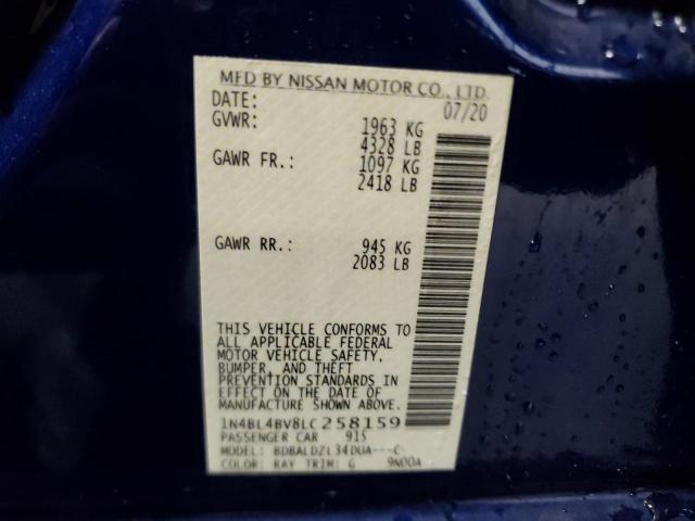 2020 NISSAN ALTIMA S - 1N4BL4BV8LC258159