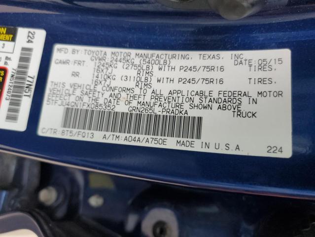 2015 TOYOTA TACOMA DOU - 5TFJU4GN1FX085352