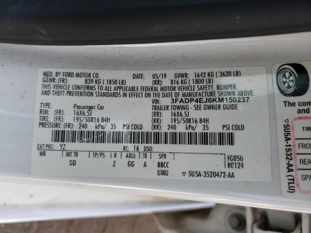2019 FORD FIESTA SE - 3FADP4EJ6KM150237