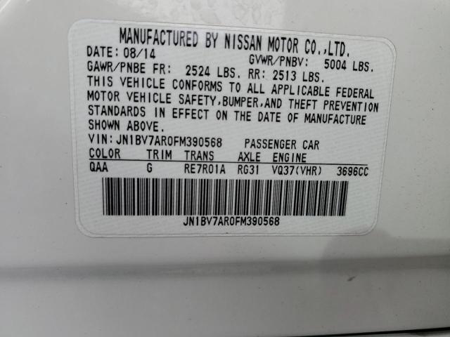 2015 INFINITI Q50 BASE - JN1BV7AR0FM390568