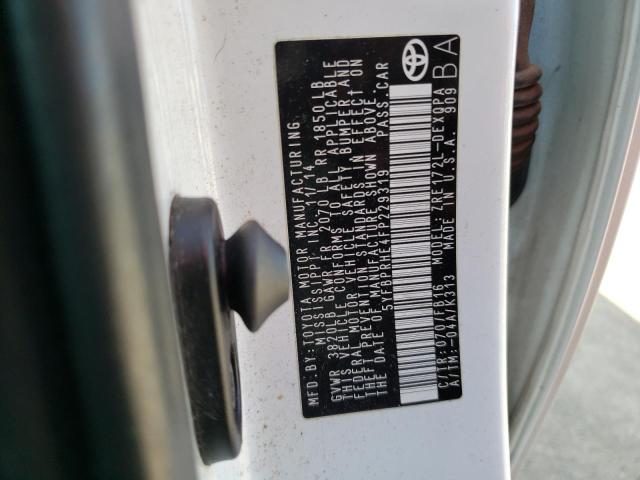 2015 TOYOTA COROLLA EC - 5YFBPRHE4FP229319