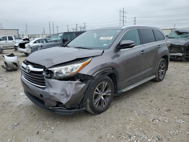 VIN 5TDKKRFH8GS501813 2016 Toyota Highlander, Xle no.1