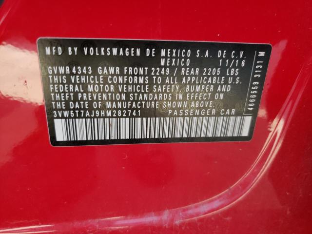 2017 VOLKSWAGEN JETTA GLI - 3VW5T7AJ9HM282741