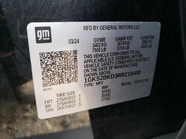 2024 GMC YUKON SLT - 1GKS2BKD3RR218400