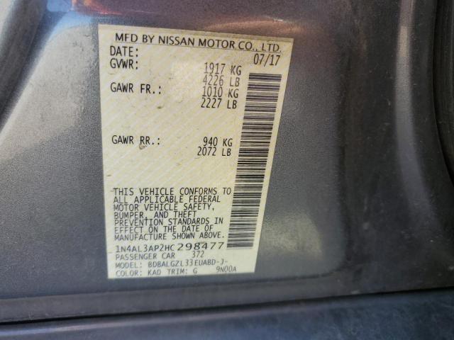 2017 NISSAN ALTIMA 2.5 - 1N4AL3AP2HC298477