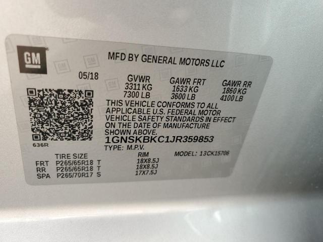 2018 CHEVROLET TAHOE K150 - 1GNSKBKC1JR359853