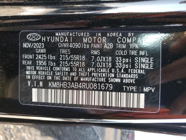 2024 HYUNDAI KONA SEL - KM8HB3AB4RU081679