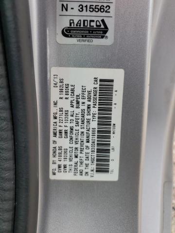 2013 HONDA ACCORD LX- 1HGCT1B30DA019666  69836624