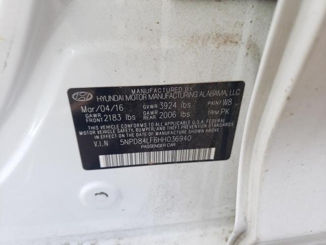 2017 HYUNDAI ELANTRA SE - 5NPD84LF6HH036940