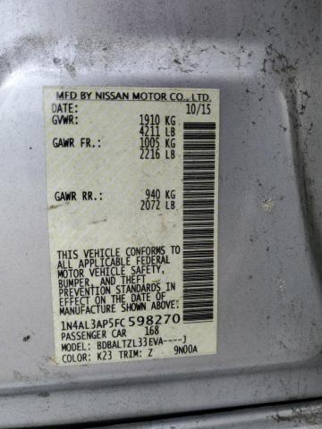 2015 NISSAN ALTIMA 2.5 - 1N4AL3AP5FC598270