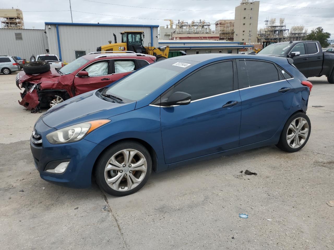 HYUNDAI ELANTRA GT 2014 blue  gas KMHD35LH9EU173485 photo #1