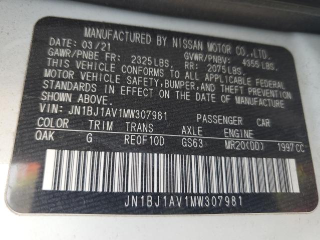 2021 NISSAN ROGUE SPOR - JN1BJ1AV1MW307981