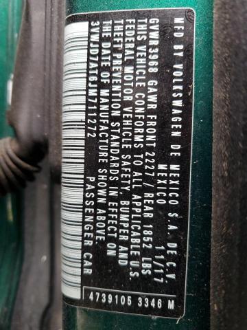 2018 VOLKSWAGEN BEETLE SE 3VWJD7AT6JM711272
