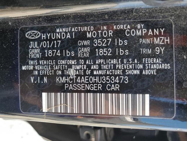 2017 HYUNDAI ACCENT SE - KMHCT4AE0HU353473