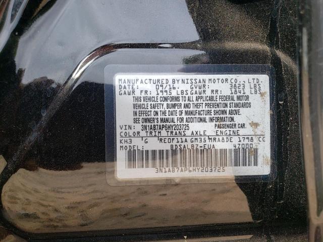 2017 NISSAN SENTRA S - 3N1AB7AP6HY203725