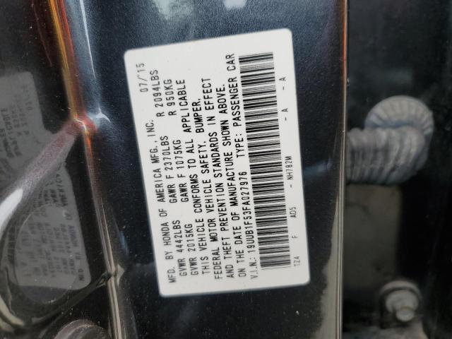2015 ACURA TLX TECH - 19UUB1F53FA027976