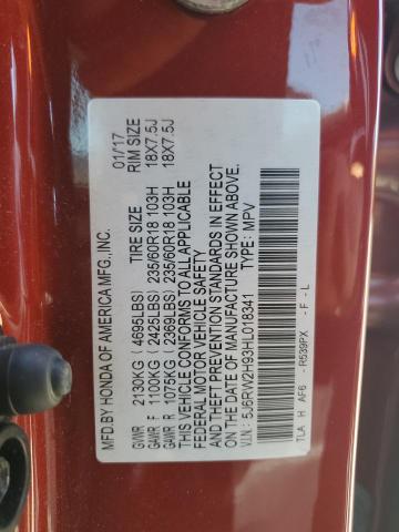 2017 HONDA CR-V TOURI - 5J6RW2H93HL018341