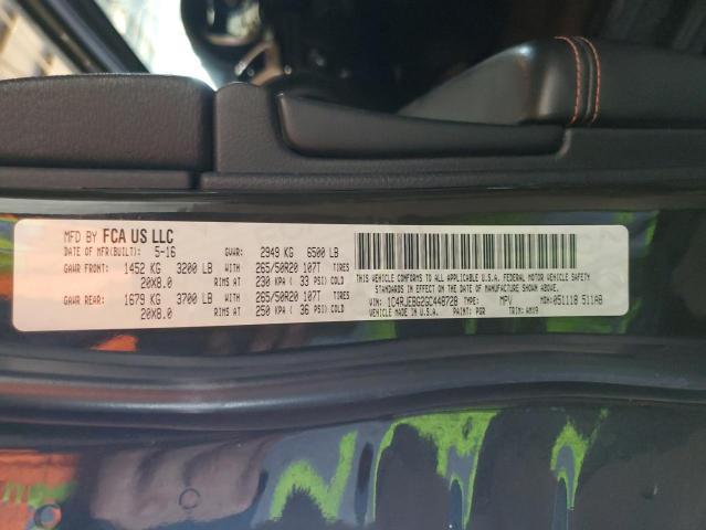 2016 JEEP GRAND CHER - 1C4RJEBG2GC448728