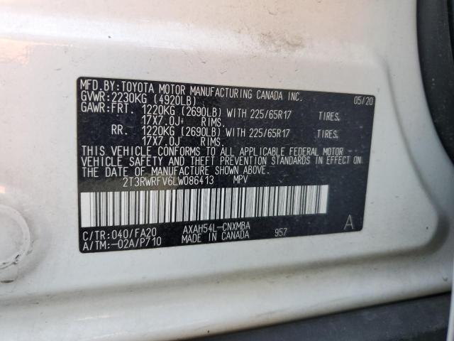 VIN 2T3RWRFV6LW086413 2020 Toyota RAV4, Xle no.14