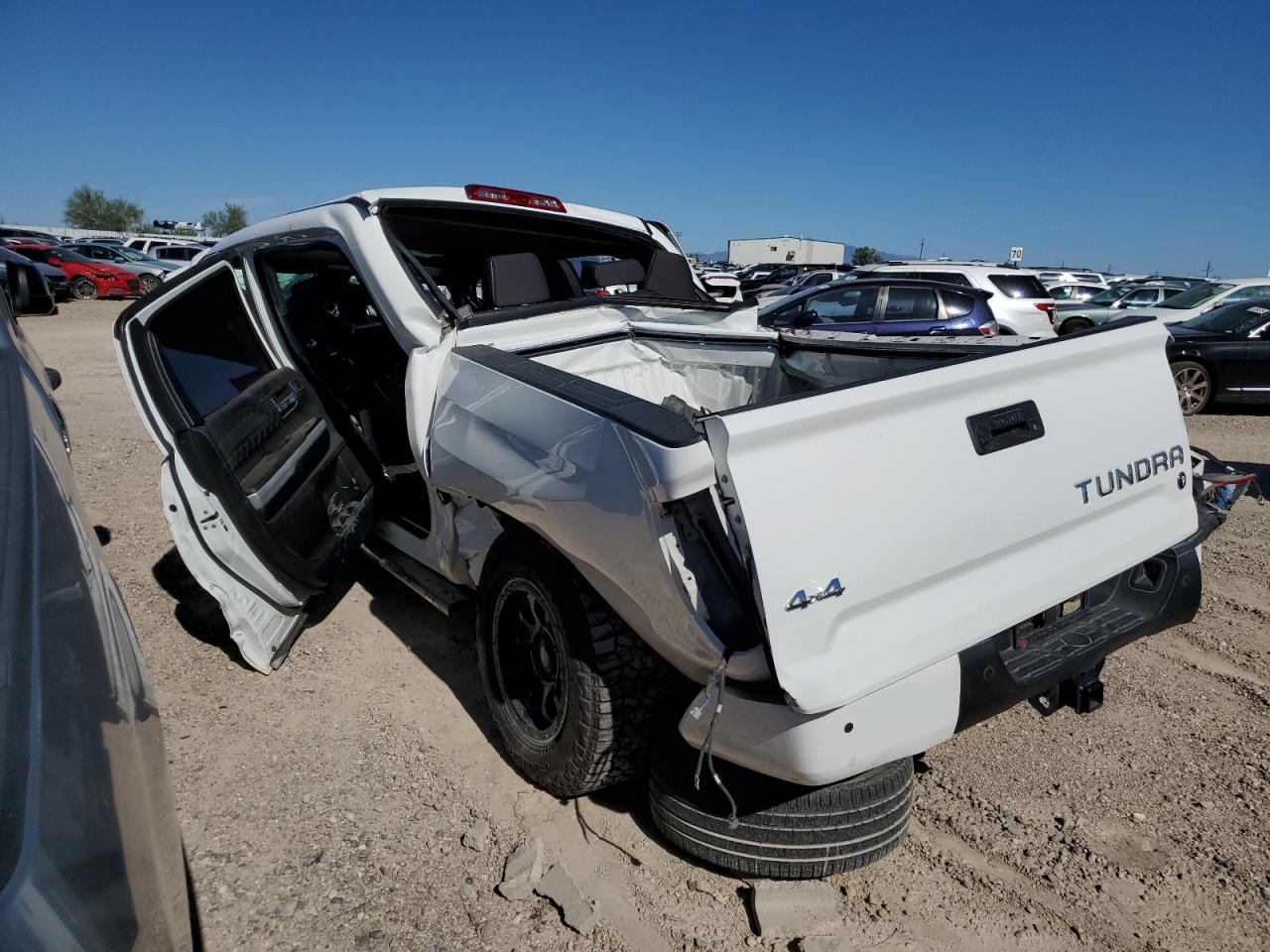 TOYOTA TUNDRA CRE 2018 blue  gas 5TFAY5F13JX764220 photo #3