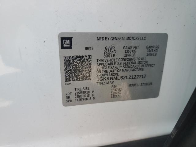 2020 GMC ACADIA SLT - 1GKKNMLS2LZ122717