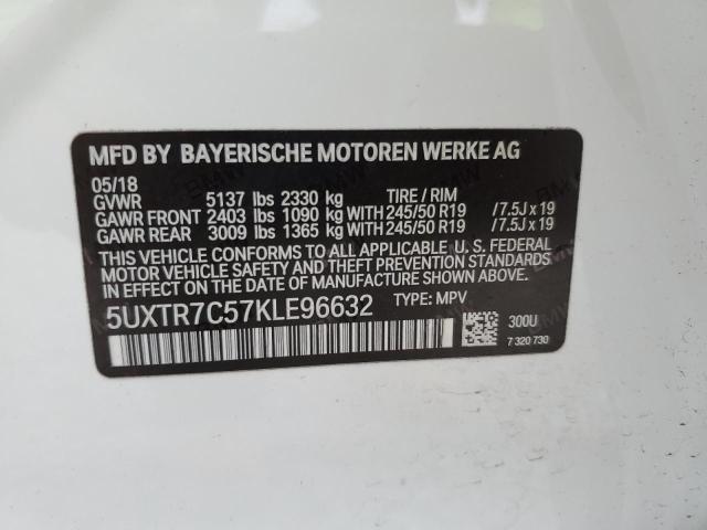 2019 BMW X3 SDRIVE3 - 5UXTR7C57KLE96632