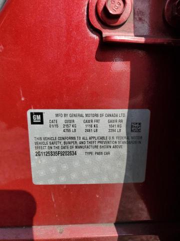 2015 CHEVROLET IMPALA LT - 2G1125S35F9202634