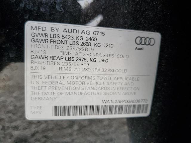 2016 AUDI Q5 PREMIUM - WA1L2AFP0GA036772
