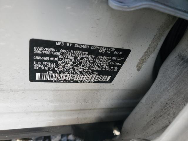 2020 SUBARU FORESTER - JF2SKAXC8LH607098