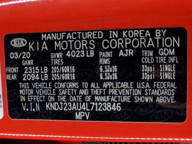 KNDJ23AU4L7123846 2020 KIA SOUL