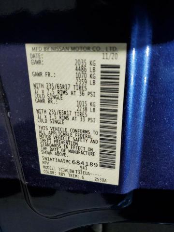 2021 NISSAN ROGUE S - 5N1AT3AA5MC684189