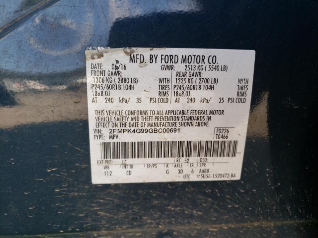 2016 FORD EDGE SE - 2FMPK4G99GBC00691