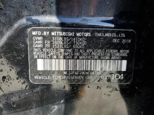 2020 MITSUBISHI MIRAGE G4 - ML32F4FJ9LHF04749