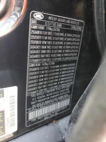 2018 LAND ROVER RANGE ROVE - SALYB2RN9JA764408