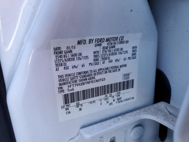 2015 FORD F250 SUPER - 1FT7W2BT6FEC60723