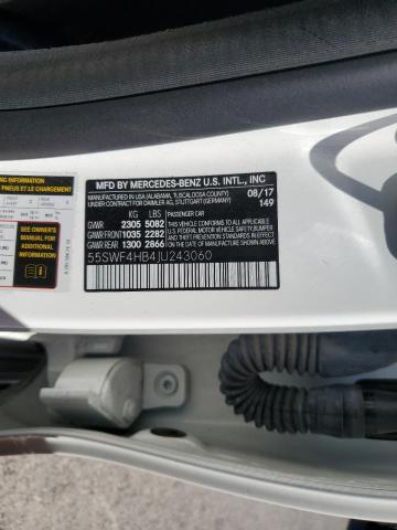 2018 MERCEDES-BENZ C 350E - 55SWF4HB4JU243060
