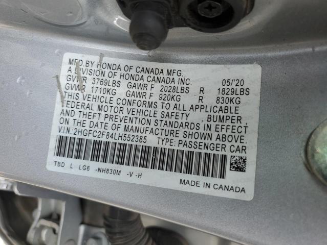 2020 HONDA CIVIC SPOR - 2HGFC2F84LH552385