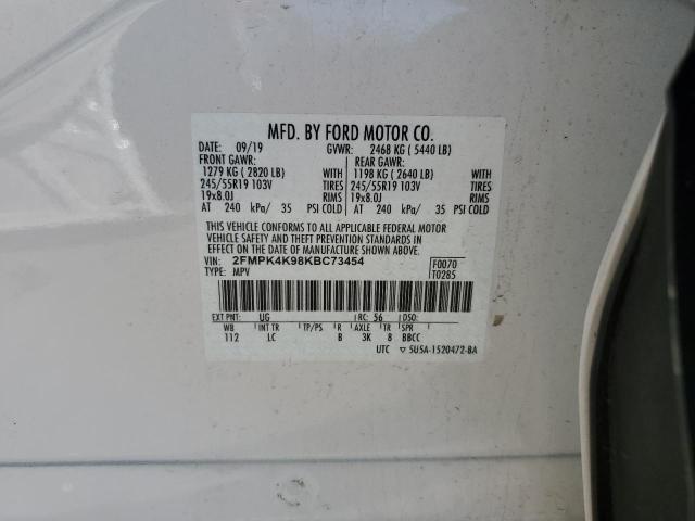 2019 FORD EDGE TITAN - 2FMPK4K98KBC73454
