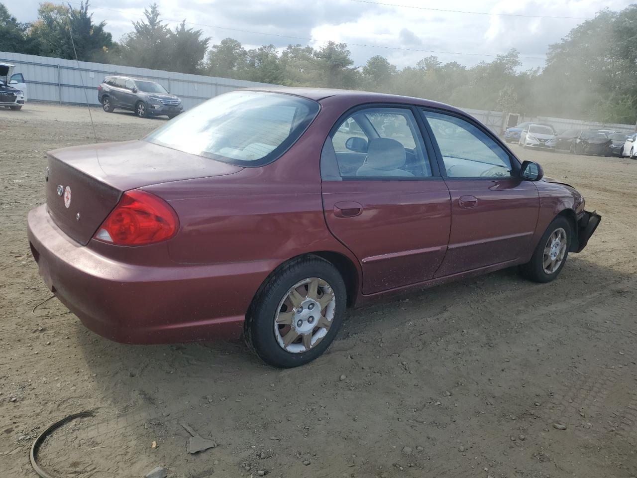 KIA SPECTRA BA 2003 burgundy  gas KNAFB121935241589 photo #4