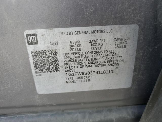 VIN 1G1FW6S03P4118113 2023 Chevrolet Bolt, 1LT no.13