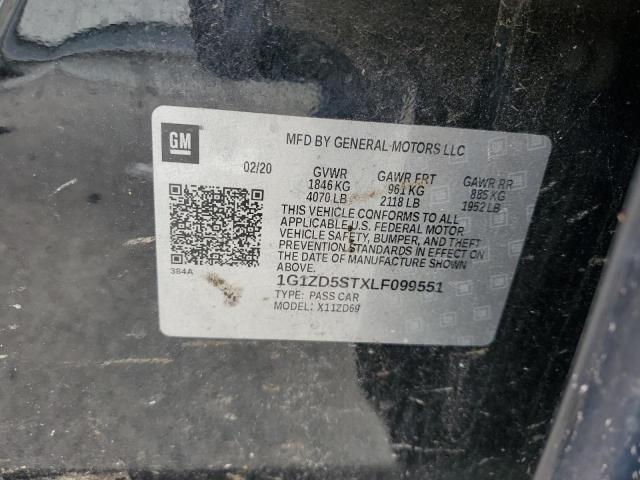2020 CHEVROLET MALIBU LT - 1G1ZD5STXLF099551