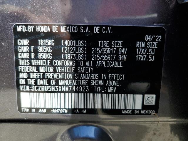 2022 HONDA HR-V LX - 3CZRU5H3XNM744923