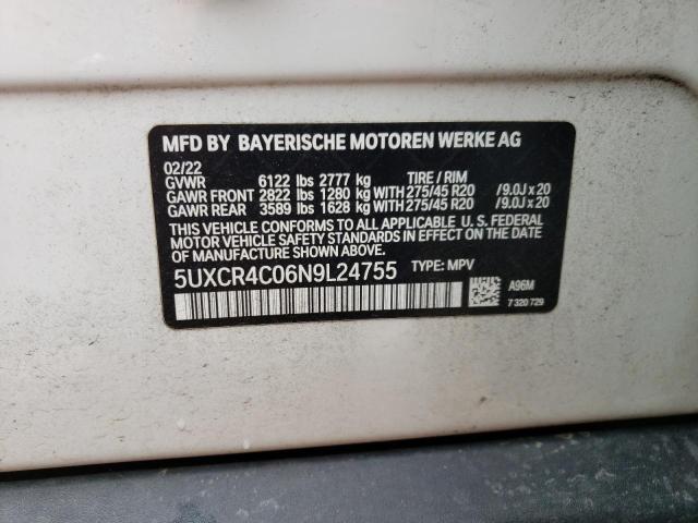 2022 BMW X5 SDRIVE - 5UXCR4C06N9L24755