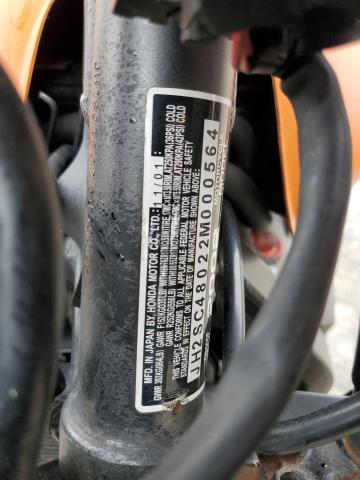 2002 HONDA CB900 F JH2SC48022M000564